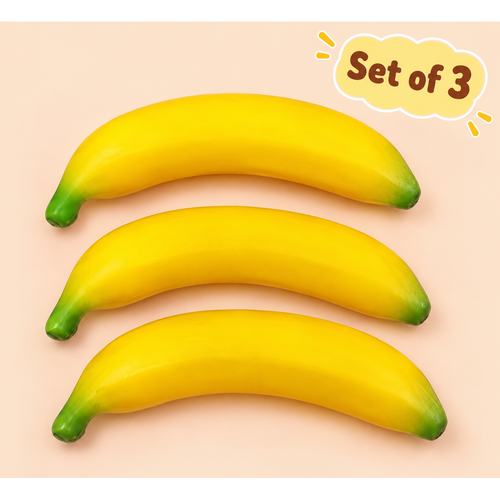 Set of 3 Squeezy Banana Toys for Kids | Fun Kanjak Gift