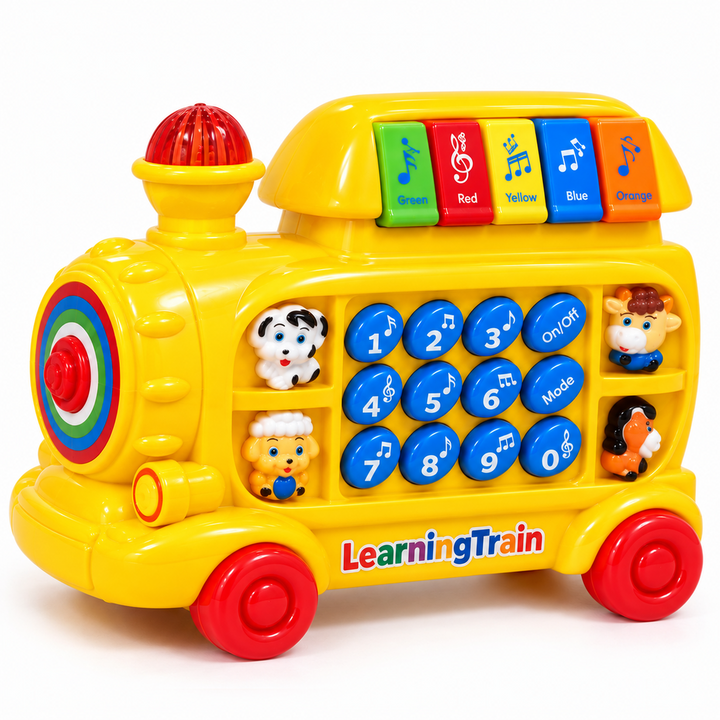 Innovador Battery-Operated Learning Train Toy for Kids | Learn Numbers, Colours, Animals & Alphabets