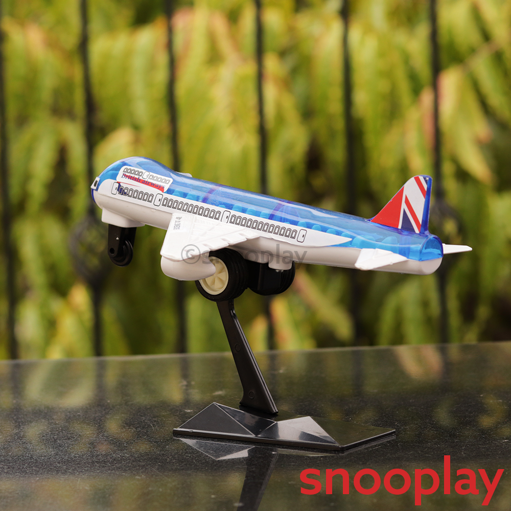 British Airways Transparent Aeroplane Pull Back Toy