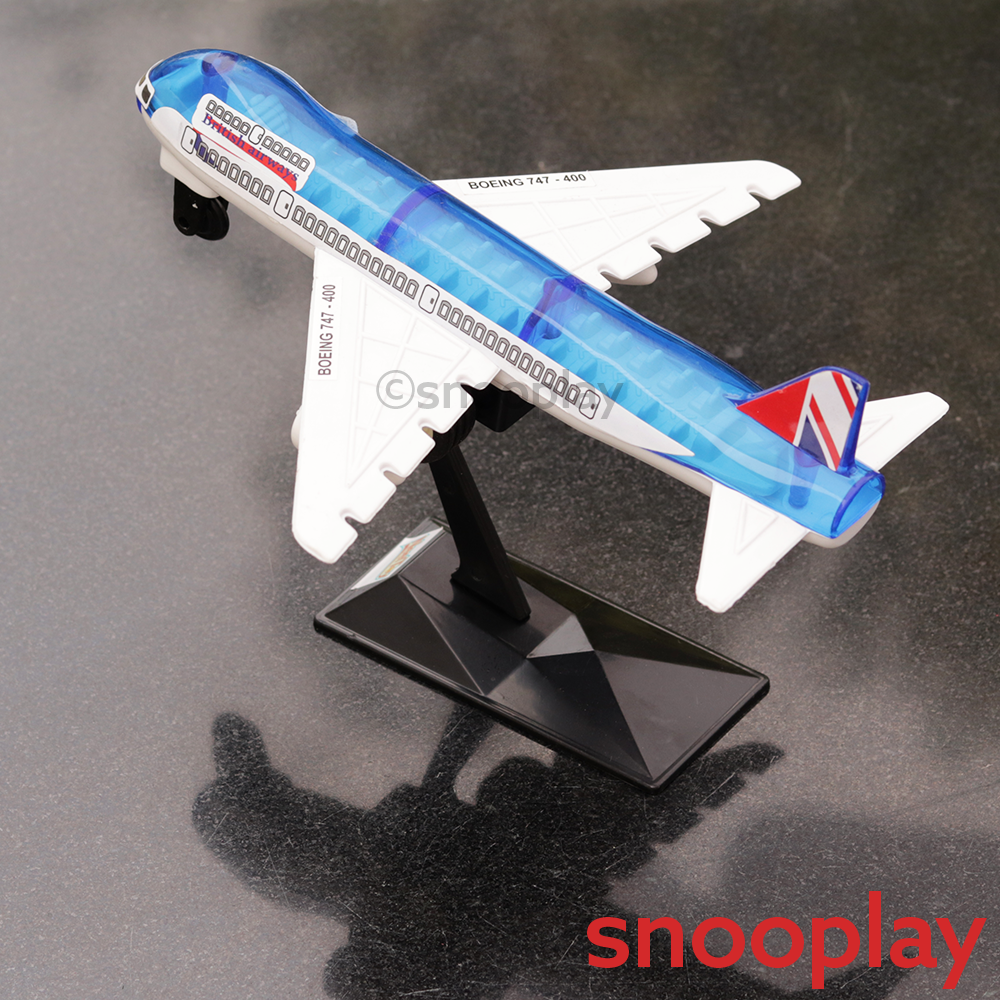 British Airways Transparent Aeroplane Pull Back Toy