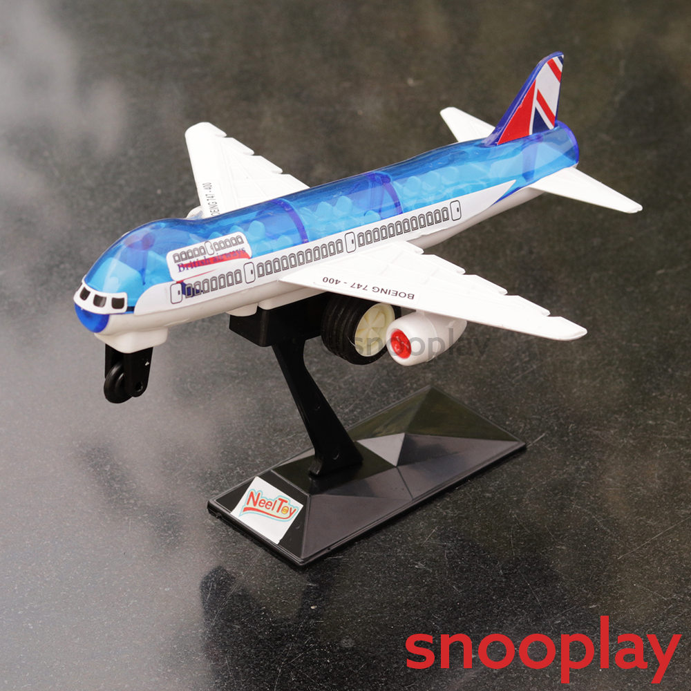 British Airways Transparent Aeroplane Pull Back Toy