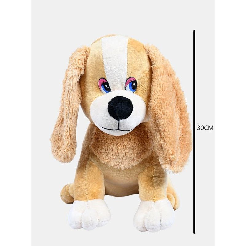 Charles Spaniel Dog Soft Toy Brown White | Height - 30 cm