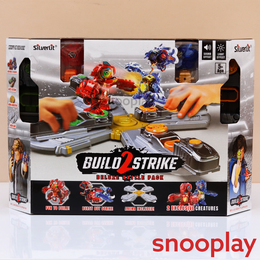 Silverlit Build 2 Strike Deluxe Robot Battle Pack | Light & Sound (5-12 Years)