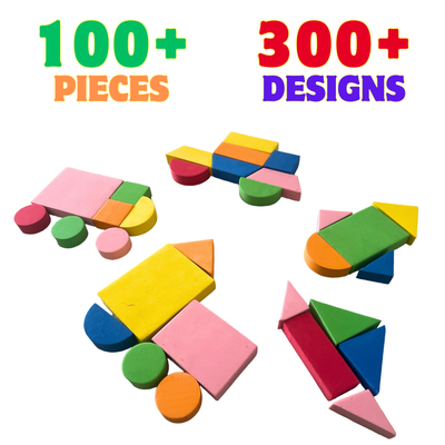 100+ Pieces Building Blocks