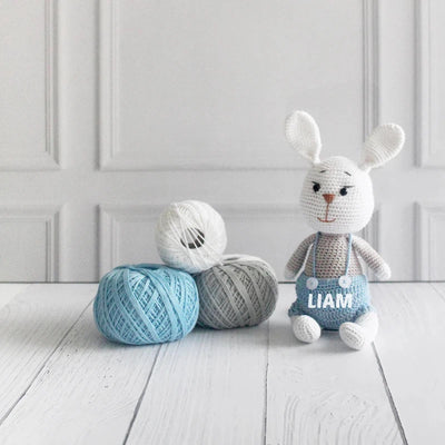 Personalised Benny the Bunny - Crochet Toys - With Name Personalization (COD Not Available)