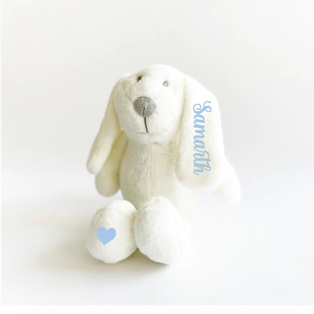 Personalised Name Bunny Soft Toy - Blue (COD Not Available)