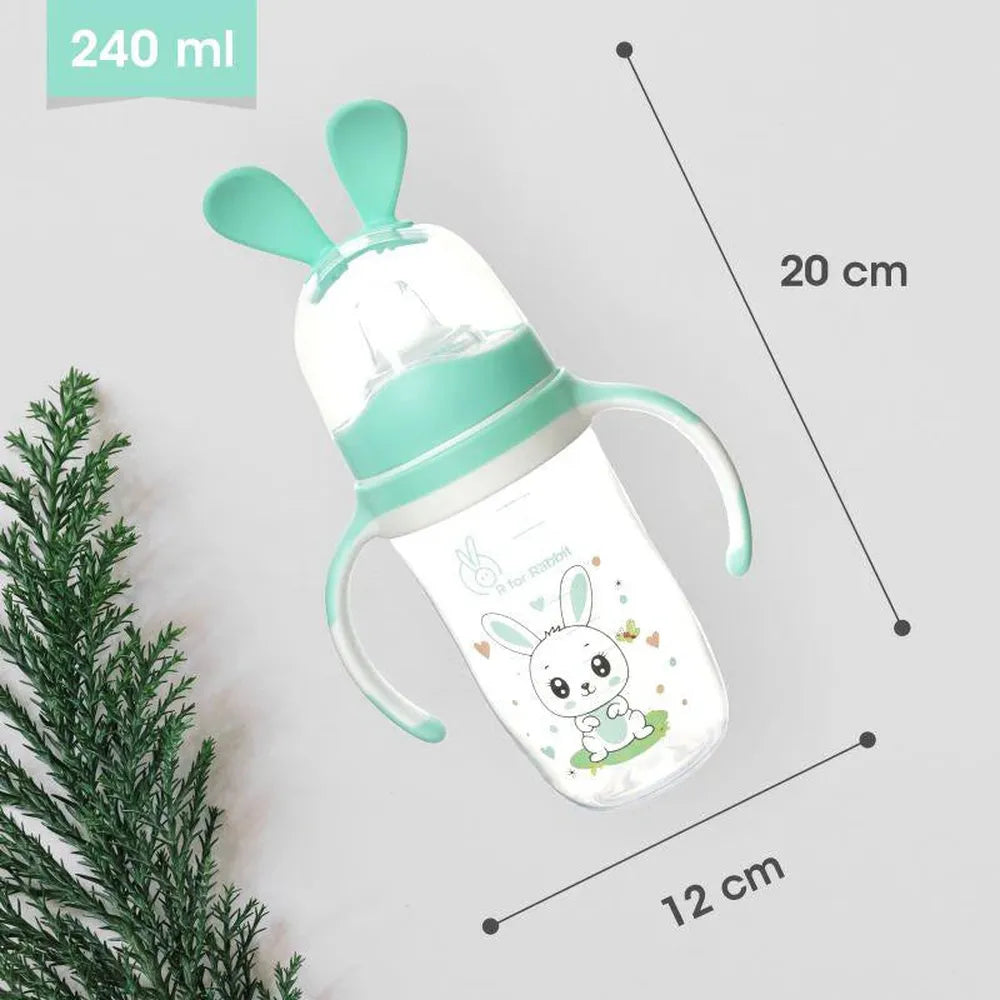 R for Rabbit Bunny Baby Spout Sippy Cup - 240ml with Soft Silicon Spout