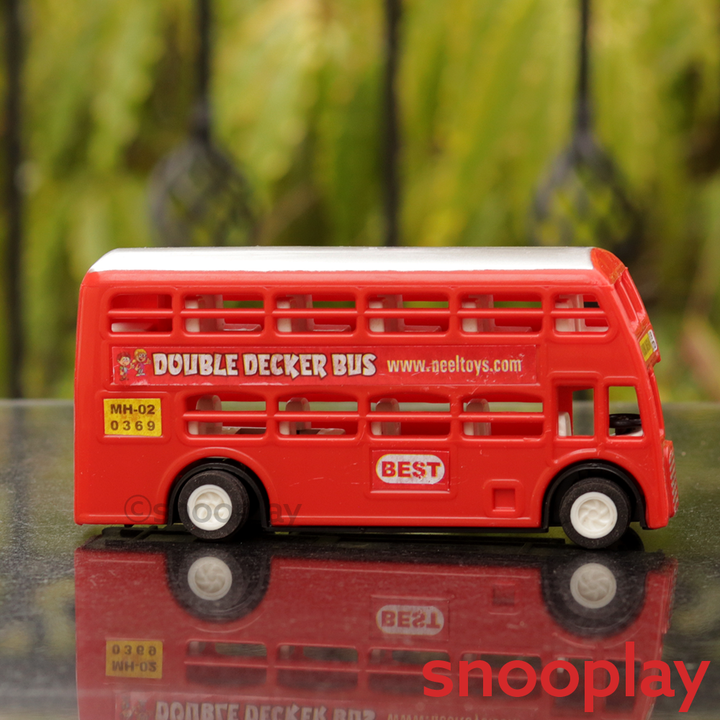 Double Decker Pull Back Toy Bus