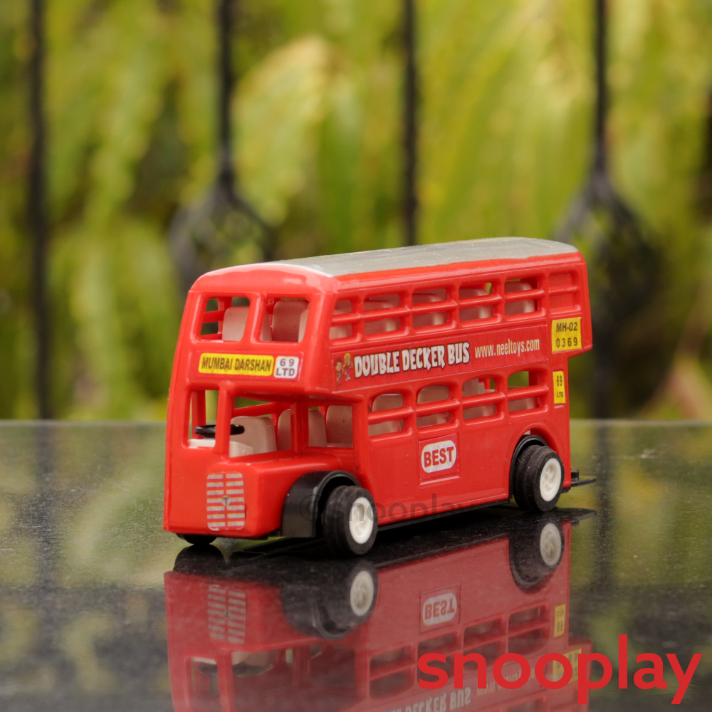 Double Decker Pull Back Toy Bus