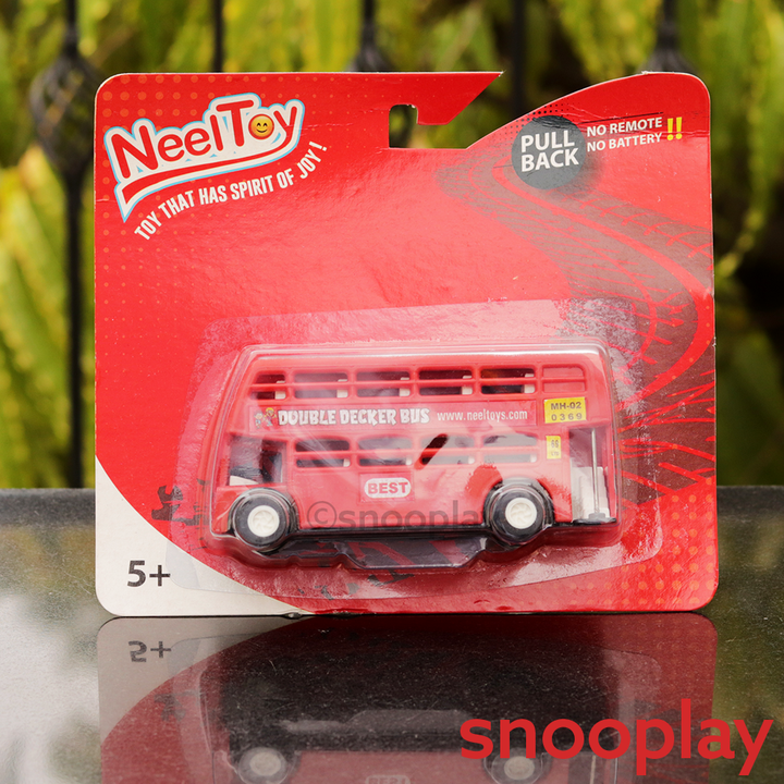 Double Decker Pull Back Toy Bus