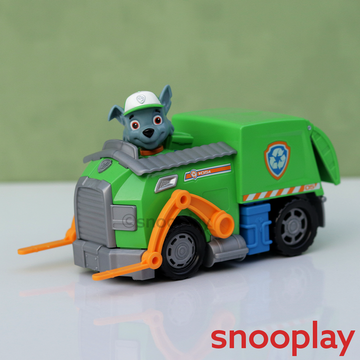 Win Magic Original Paw Patrol Rocky Recycle Truck with Collectible Figure (3-10 Years)