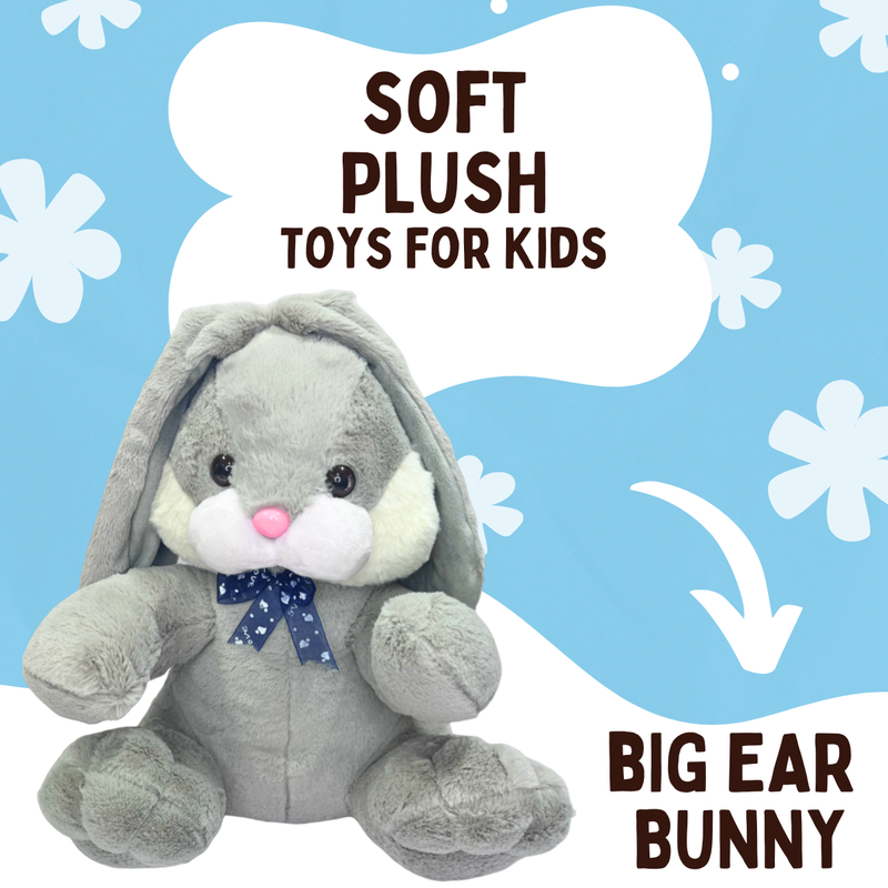 Buy Cute Bunny Soft Toy for Girls Kids Soft Stuffed Plush Animal Huggable Rabbit with Long Ears 38cm On Snooplay India