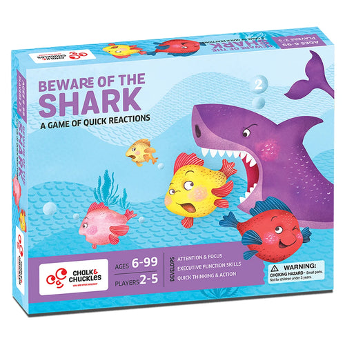 Chalk & Chuckles Beware of the Shark Family Board Game (6-10 Years)