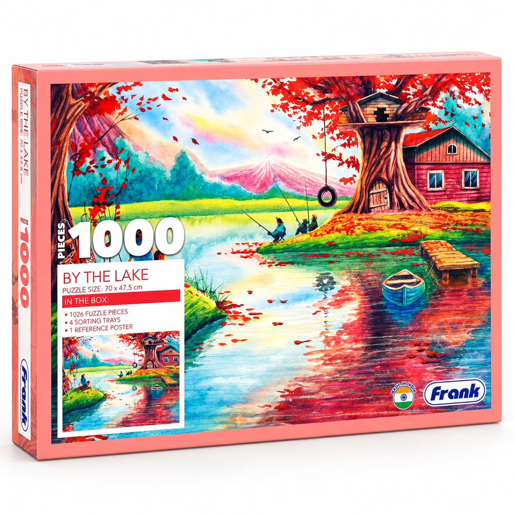 Frank By the Lake 1000-Piece Jigsaw Puzzle | Scenic Nature Puzzle for Adults & Teens