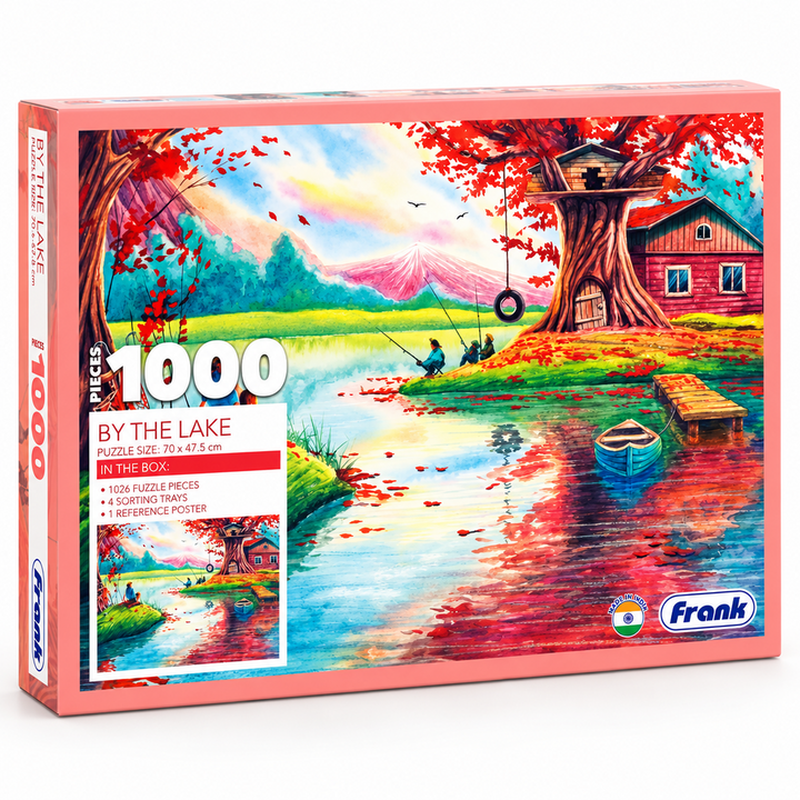 Frank By the Lake 1000-Piece Jigsaw Puzzle | Scenic Nature Puzzle for Adults & Teens