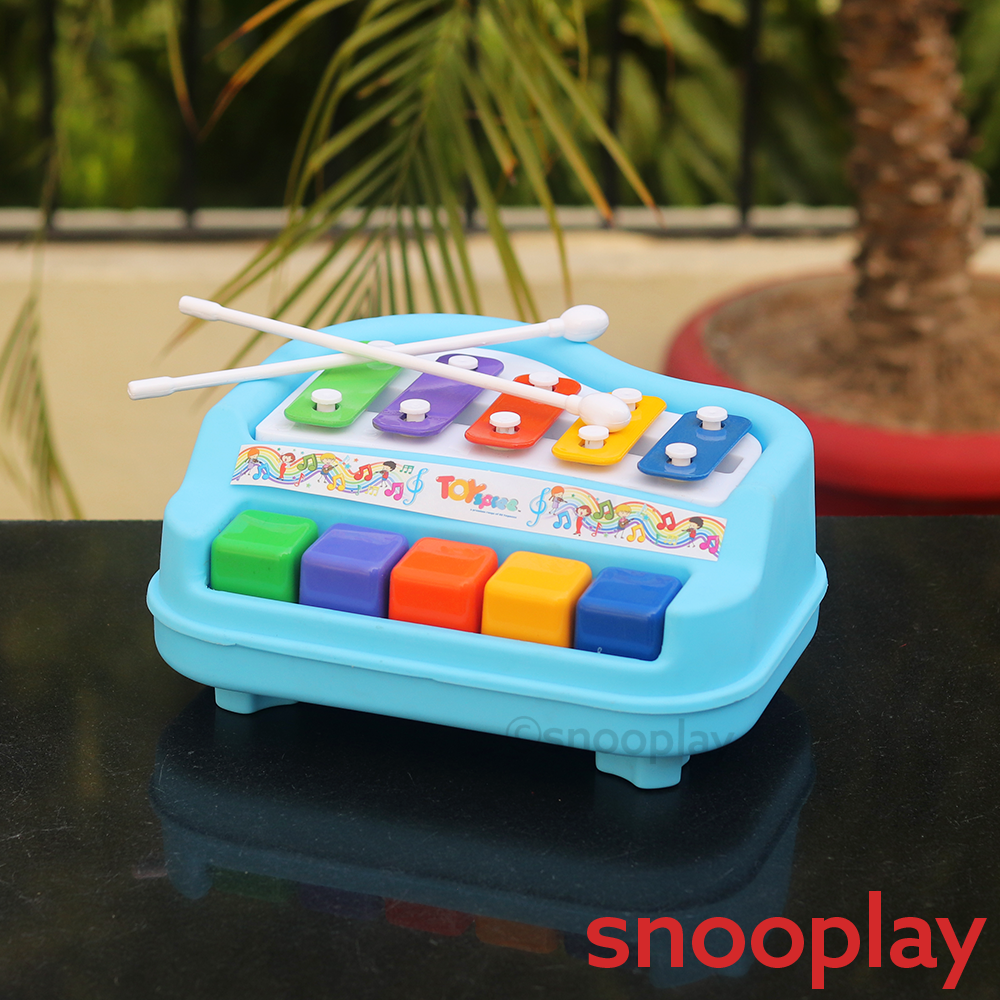 Musical Piano Xylophone Small (Assorred Colours)