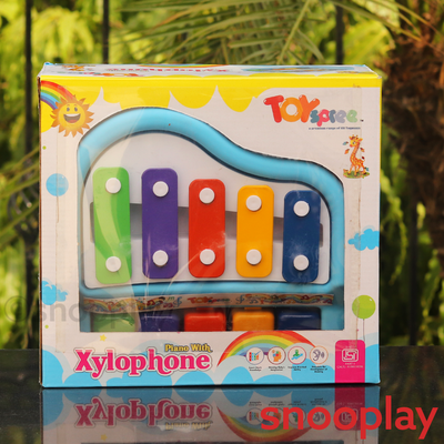 Musical Piano Xylophone Small (Assorred Colours)