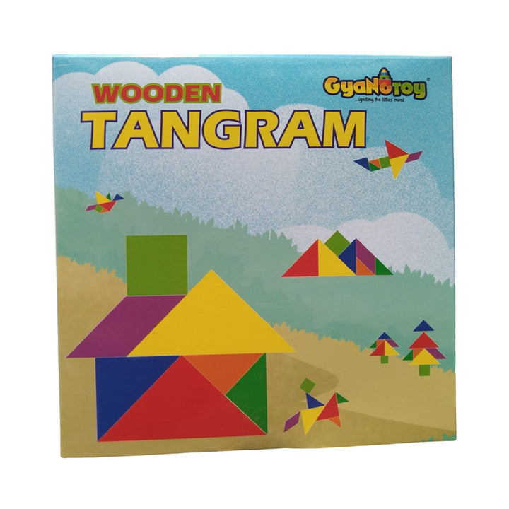 Wooden Tangram Puzzle Multicolor(BOX)