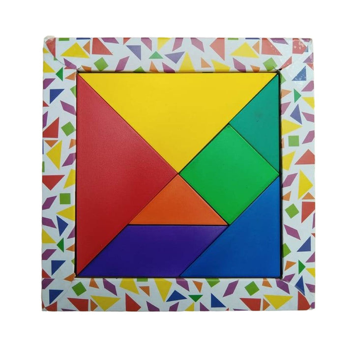 Wooden Tangram Puzzle Multicolor(BOX)