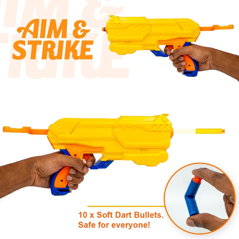 Carson Soft Dart Blaster with 10 Darts (Anmol Toys)