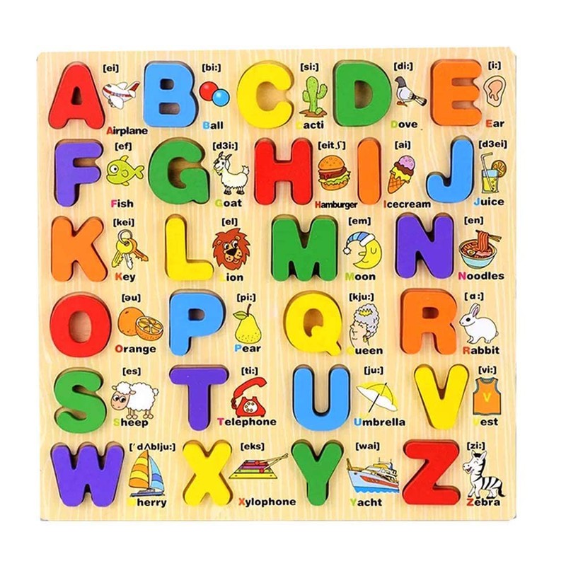 3D Wooden Capital Alphabet Puzzles