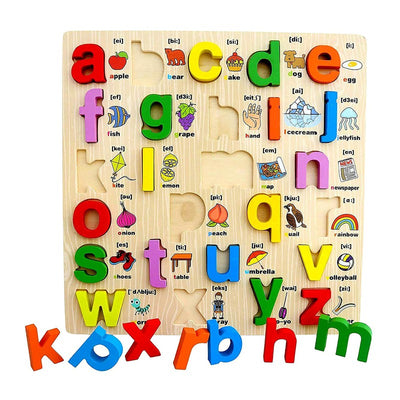 3D Wooden Small Alphabet Puzzle