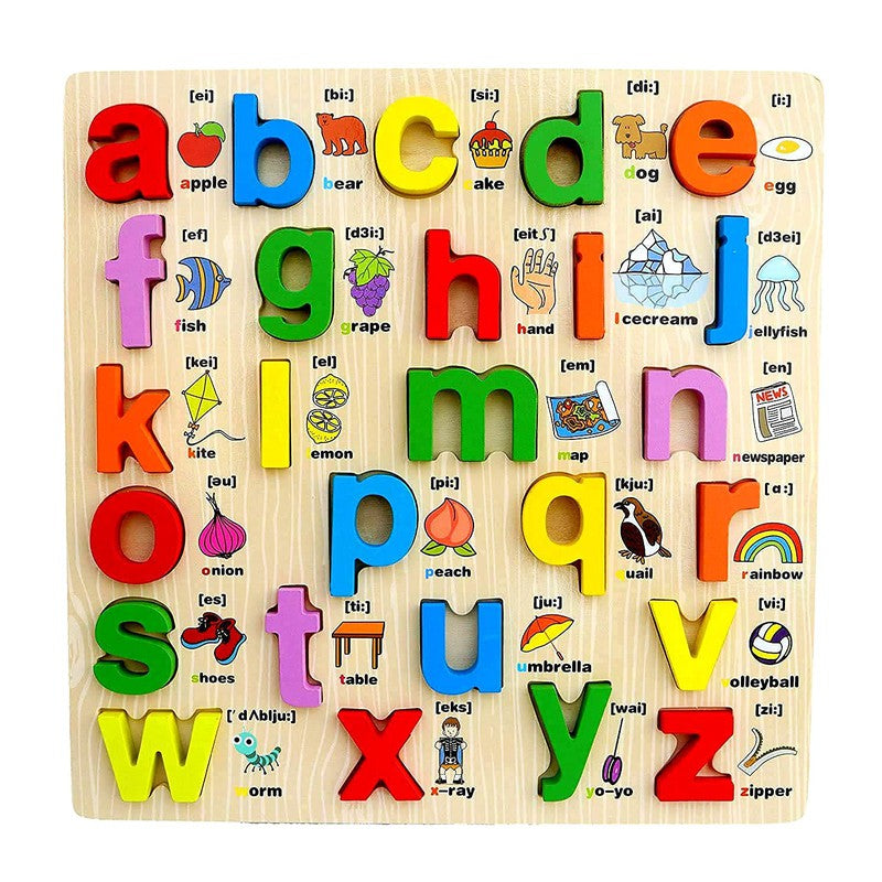 3D Wooden Small Alphabet Puzzle