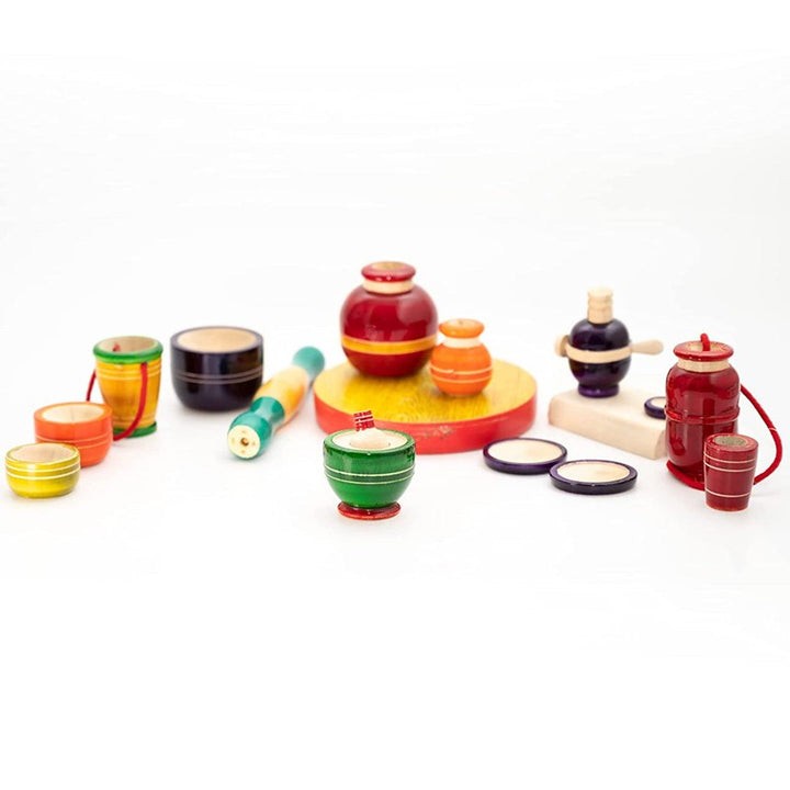 Colorful Wooden Kitchen Set