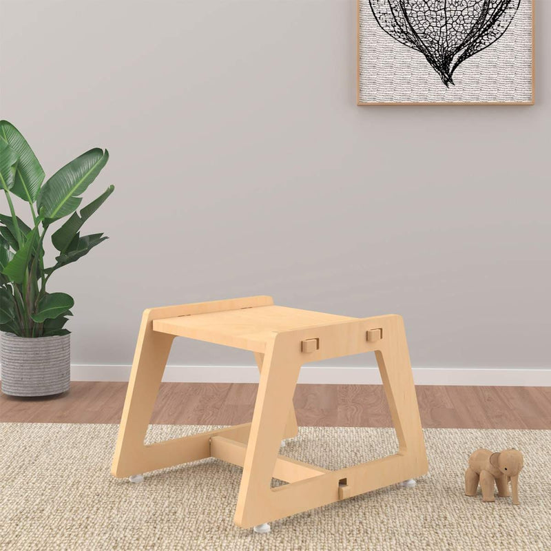 Charcoal Chikku Stool(Natural)