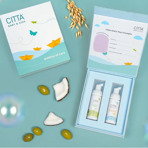 Citta Bubbles Of Care Gift Set - Baby Shampoo & Tender Foaming Baby Wash
