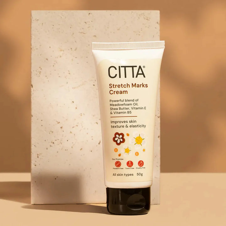 Citta Stretch Marks Cream | Shea & Cocoa Butter Blend with Vitamin E for Smooth, Elastic Skin