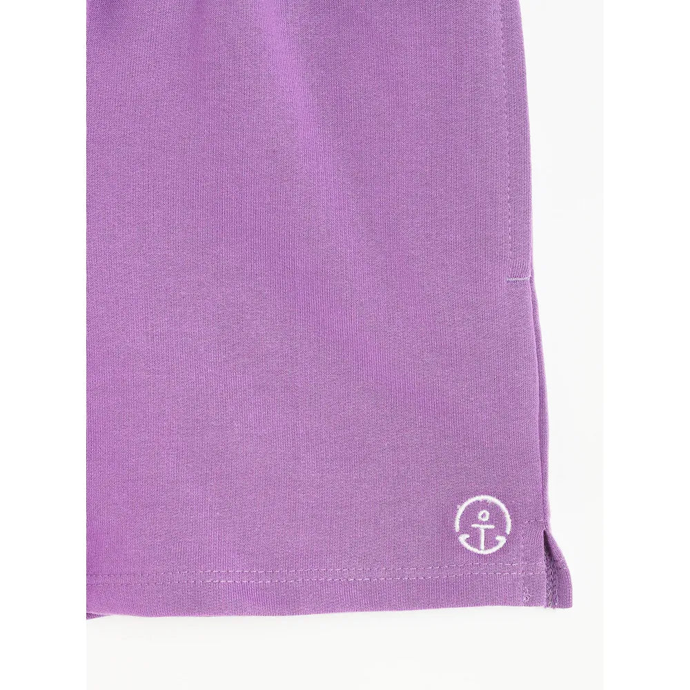 Campana Pack of 2 Cotton Terry Shorts - Grey Melange & Purple