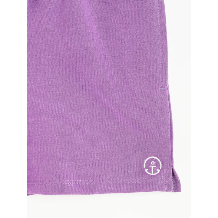 Campana Pack of 2 Cotton Terry Shorts - Grey Melange & Purple