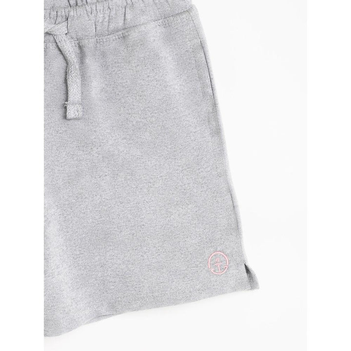 Campana Pack of 2 Cotton Terry Shorts - Grey Melange & Purple