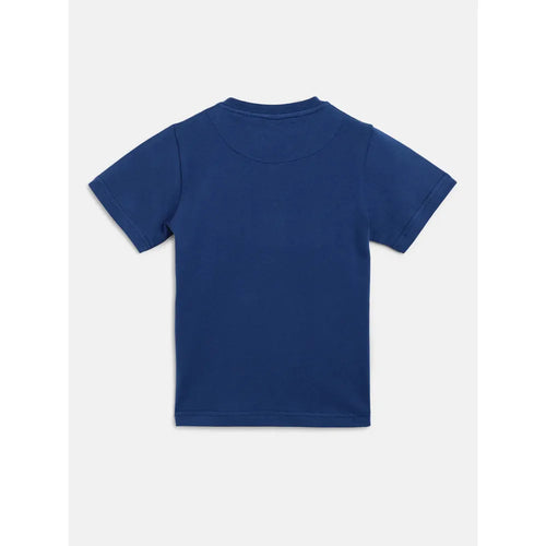 Campana Pack of 2 Pure Cotton Alan Henley T-Shirts | Blue (5-6 Years)
