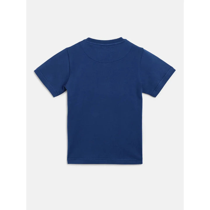 Campana Pack of 2 Pure Cotton Alan Henley T-Shirts | Blue & Rust Orange