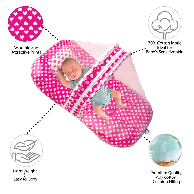 Rosy Baby Bedding Set with Mosquito net and Pillow