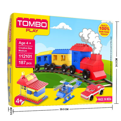 Creative Box Medium (Building Blocks Set) - 187 Pieces