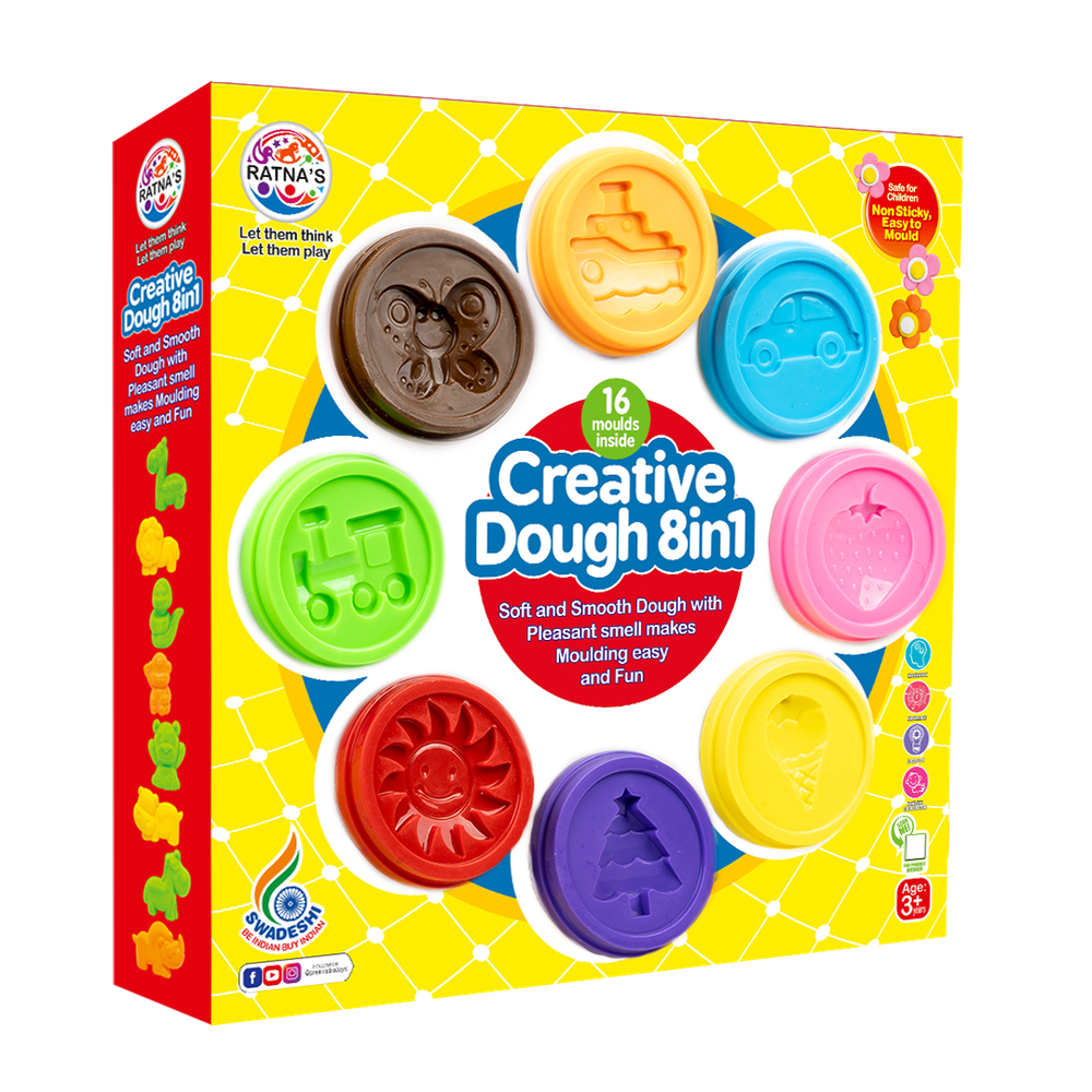 Return Gifts (Pack of 3,5,12) Creative Dough Kit 8 in 1