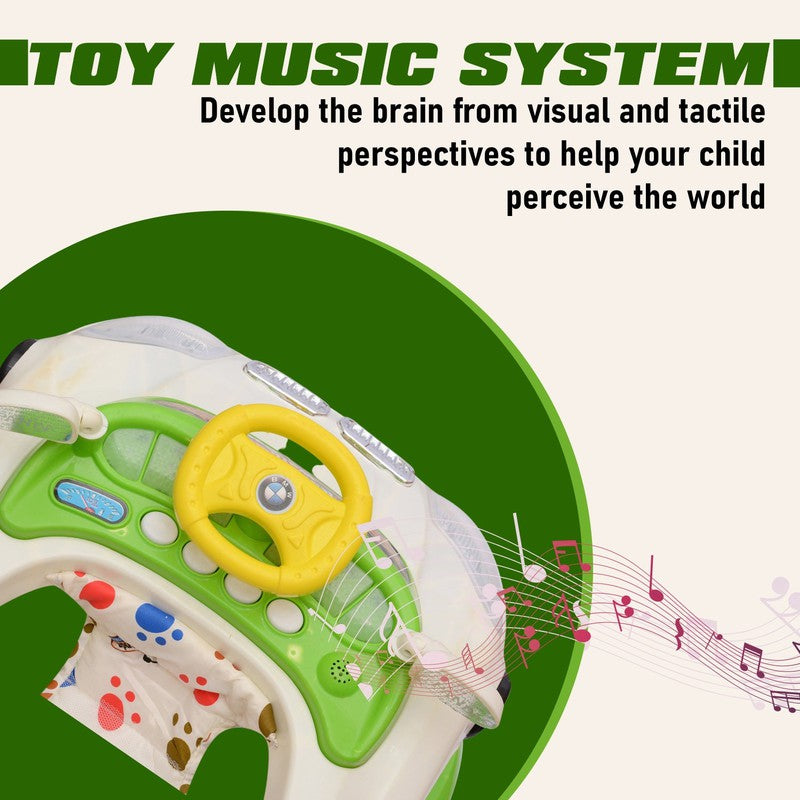 Musical Activity Walker with Light & Sound (9 Months to 1.5 Years) | COD Not Available | BMW | Green