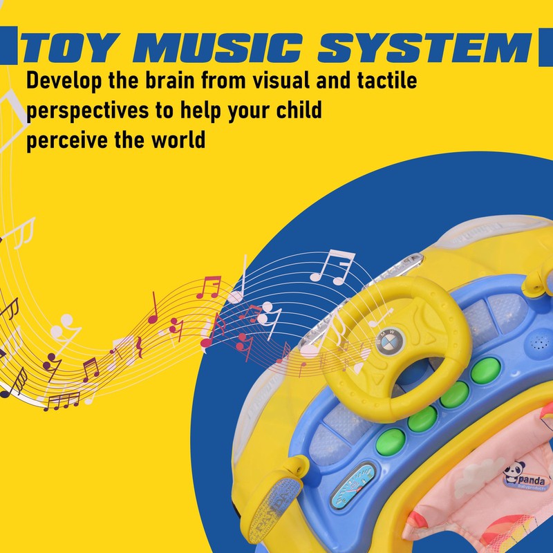 Musical Activity Walker with Light & Sound (9 Months to 1.5 Years) | COD Not Available | BMW | Blue and Yellow