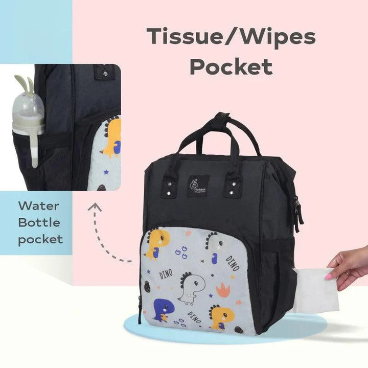 R for Rabbit Diaper Bag with 11 Pockets - Caramello Dino