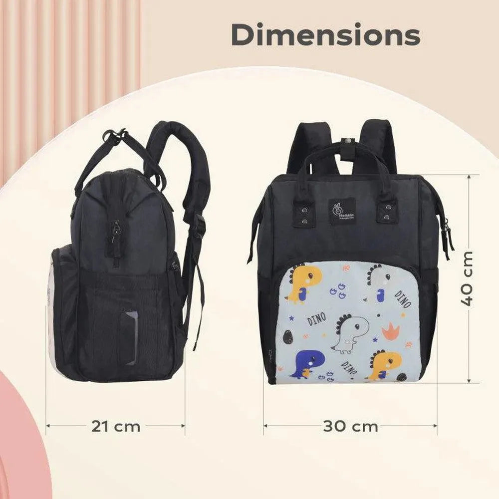 R for Rabbit Diaper Bag with 11 Pockets - Caramello Dino