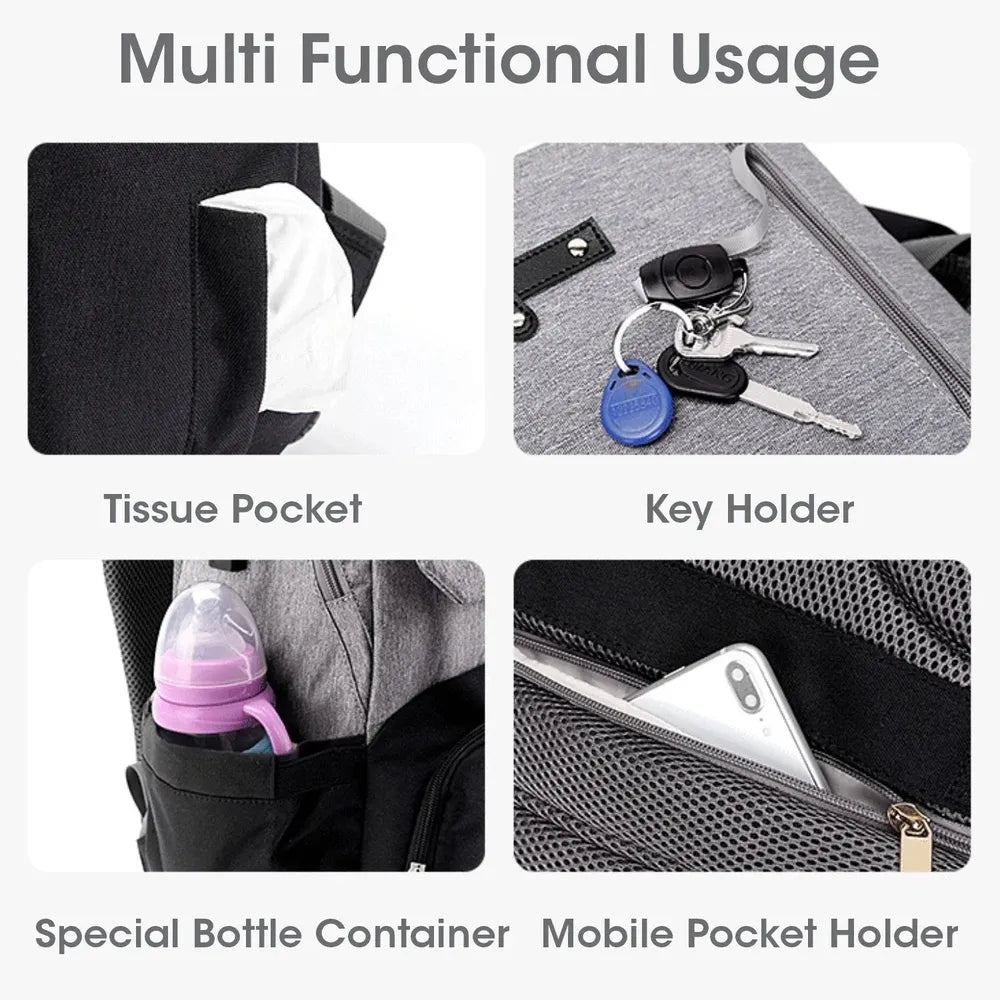 R for Rabbit Diaper Bags with High-Quality Water-Resistant Material | Caramello Smart