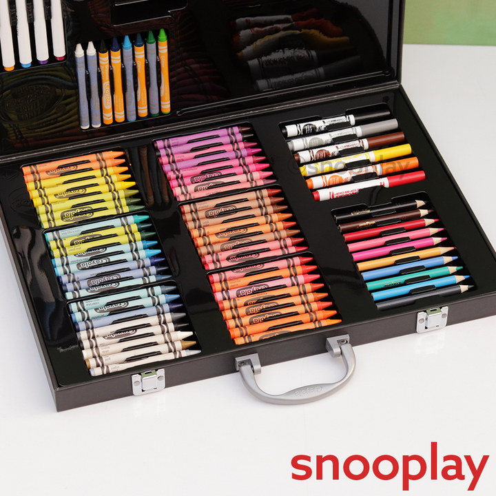 Original Pixar Car Art Case Colouring Kit - 95 Pieces | Licensed Disney Toy (5 Years Till Grown Ups)