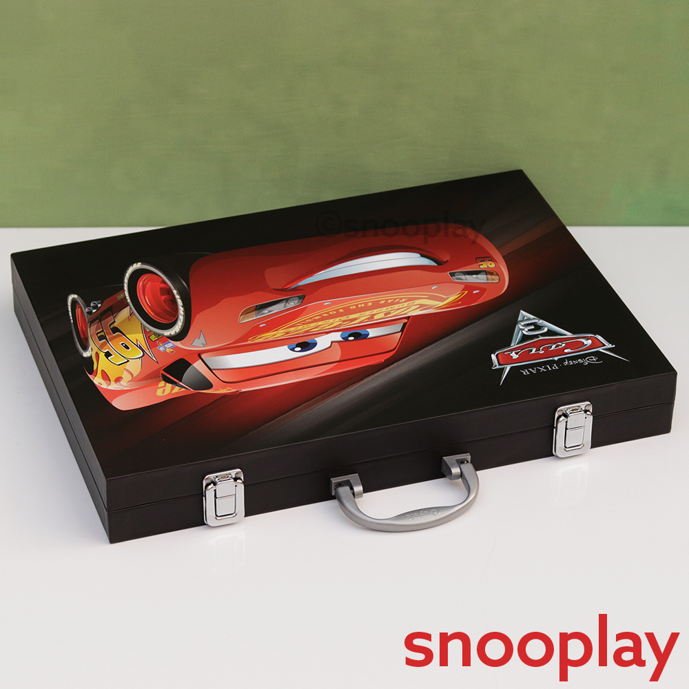 Original Pixar Car Art Case Colouring Kit - 95 Pieces | Licensed Disney Toy (5 Years Till Grown Ups)