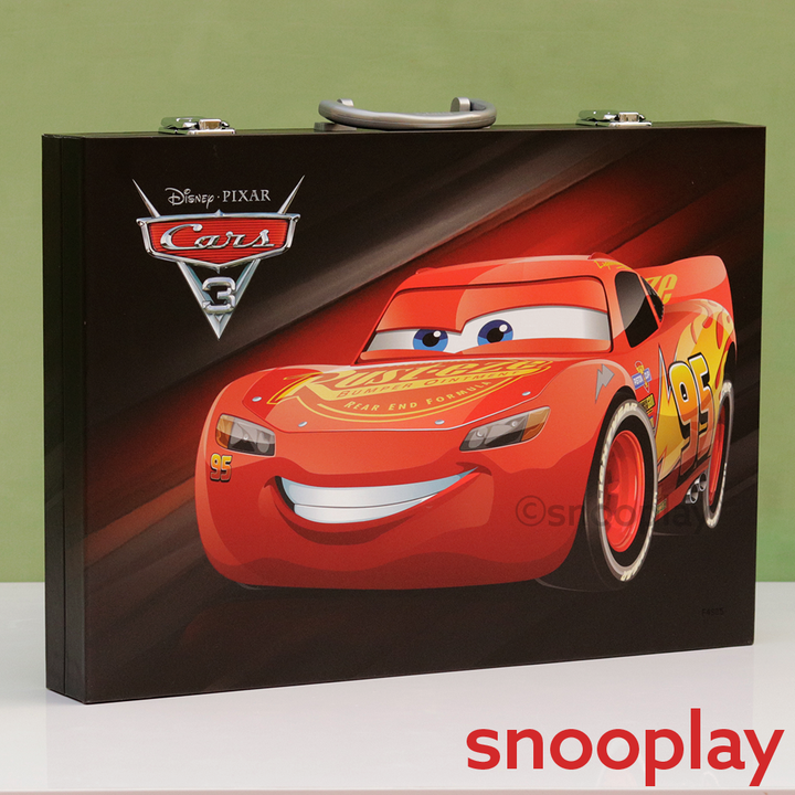 Original Pixar Car Art Case Colouring Kit - 95 Pieces | Licensed Disney Toy (5 Years Till Grown Ups)