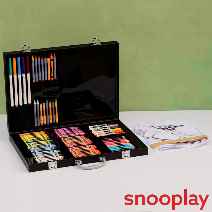 Original Pixar Car Art Case Colouring Kit - 95 Pieces | Licensed Disney Toy (5 Years Till Grown Ups)