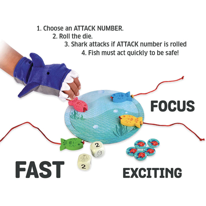 Chalk & Chuckles Beware of the Shark Family Board Game (6-10 Years)