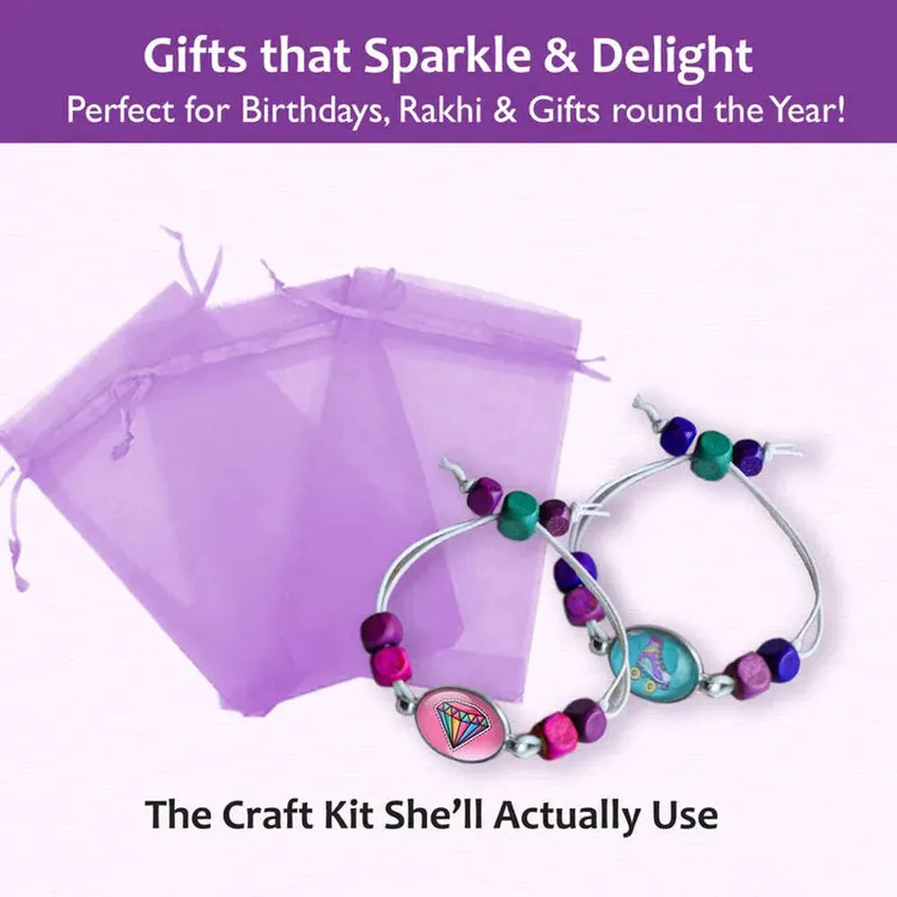 Chalk & Chuckles DIY Craft Kit - Design Your Own Bracelets (7-14 Years)
